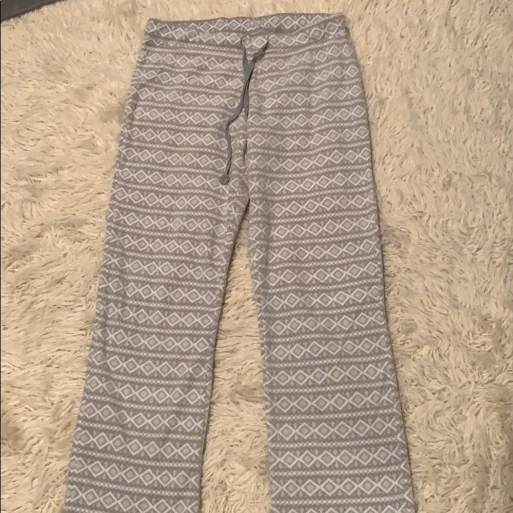 Patterned Fuzzy Pajama Pants